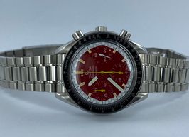 Omega Speedmaster Reduced 3510.61.00 (Unknown (random serial)) - Red dial 39 mm Steel case