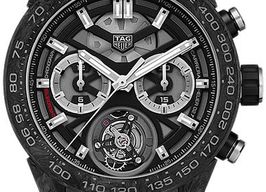 TAG Heuer Carrera Heuer-02T CAR5A8W.FT6071 (2025) - Transparent dial 45 mm Titanium case