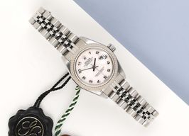 Rolex Lady-Datejust 69174 (1999) - Pearl dial 26 mm Steel case