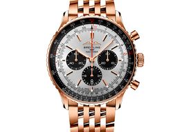 Breitling Navitimer 01 (46 MM) RB0137241G1R1 (2026) - Silver dial 46 mm Red Gold case