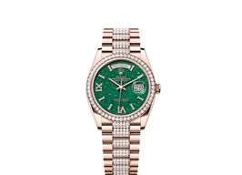 Rolex Day-Date 36 128345RBR (2025) - Groen wijzerplaat 36mm Roségoud