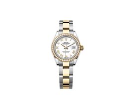 Rolex Lady-Datejust 279383RBR (2025) - Wit wijzerplaat 28mm Goud/Staal