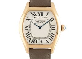 Cartier Tortue W1546051 (2010) - Silver dial 38 mm Rose Gold case