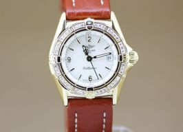Breitling Callistino K52045 (2000) - White dial 28 mm Yellow Gold case