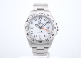 Rolex Explorer II 226570 (2022) - Wit wijzerplaat 42mm Staal
