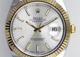 Rolex Datejust 41 126333 (2021) - Zilver wijzerplaat 41mm Goud/Staal