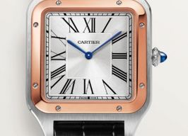 Cartier Santos Dumont W2SA0017 (2022) - Zilver wijzerplaat 46mm Goud/Staal
