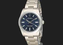 Rolex Oyster Perpetual 34 124200 (2023) - Blauw wijzerplaat 34mm Staal