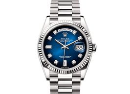 Rolex Day-Date 36 128239 (2025) - Blauw wijzerplaat 36mm Witgoud