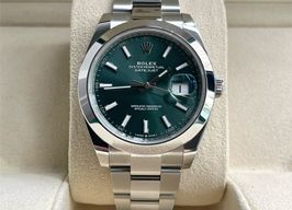 Rolex Datejust 41 126300 (2023) - Green dial 48 mm Steel case