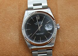Rolex Datejust 36 16234 (Unknown (random serial)) - Black dial 36 mm Steel case