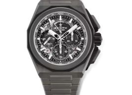 Zenith Defy 97.9100.9004/02.I001 (2025) - Zwart wijzerplaat 45mm Titanium