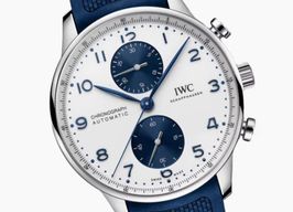 IWC Portuguese Chronograph IW371620 (2024) - Wit wijzerplaat 41mm Staal