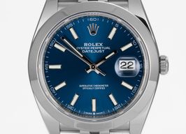 Rolex Datejust 41 126300 (Onbekend (willekeurig serienummer)) - Blauw wijzerplaat 41mm Staal