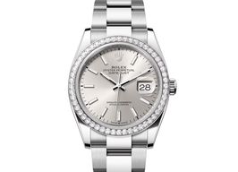 Rolex Datejust 36 126284RBR (2024) - Zilver wijzerplaat 36mm Staal