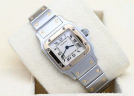 Cartier Santos Galbée 1567 (1999) - White dial 24 mm Gold/Steel case