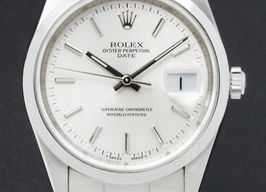 Rolex Oyster Perpetual Date 15200 (1997) - Zilver wijzerplaat 34mm Staal