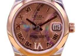 Rolex Datejust 31 178241 (2018) - Pink dial 31 mm Gold/Steel case