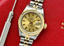 Rolex Lady-Datejust 69173 (1993) - Gold dial 26 mm Gold/Steel case