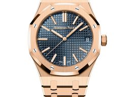 Audemars Piguet Royal Oak Selfwinding 15510OR.OO.1320OR.01 (2025) - Blue dial 41 mm Rose Gold case