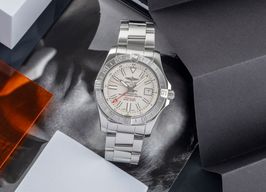 Breitling Avenger II GMT A3239011/G778 (Unknown (random serial)) - Silver dial 43 mm Steel case