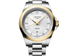 Longines Conquest L3.320.5.80.6 (2026) - Pearl dial 30 mm Gold/Steel case