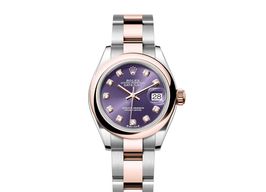 Rolex Lady-Datejust 279161-0016 (2024) - Purple dial 28 mm Steel case