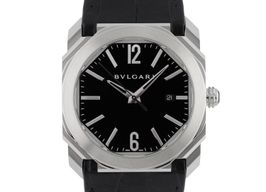 Bulgari Octo BGO 41 S (Onbekend (willekeurig serienummer)) - Zwart wijzerplaat 42mm Staal