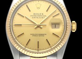 Rolex Datejust 36 16013 (1985) - Champagne wijzerplaat 36mm Goud/Staal