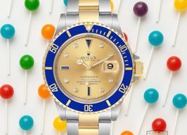 Rolex Submariner Date 16613LB (2000) - Blue dial 40 mm Gold/Steel case