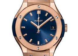 Hublot Classic Fusion Blue 542.OX.7180.RX (2024) - Blue dial 42 mm Rose Gold case