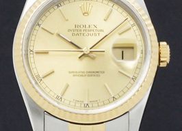 Rolex Datejust 36 16233 (1992) - Goud wijzerplaat 36mm Goud/Staal