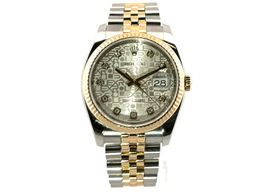 Rolex Datejust 36 116233 (2014) - Silver dial 36 mm Gold/Steel case