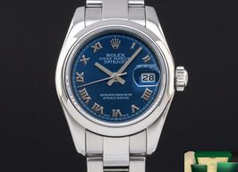 Rolex Lady-Datejust 179160 (2013) - Blauw wijzerplaat 26mm Staal