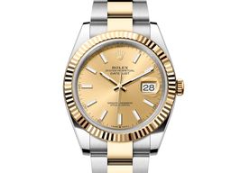Rolex Datejust 41 126333-0009 (2024) - Champagne dial 41 mm Gold/Steel case