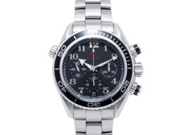 Omega Seamaster Planet Ocean Chronograph 222.30.38.50.01.003 (2016) - Zwart wijzerplaat 38mm Staal