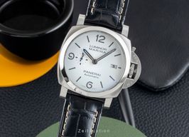 Panerai Luminor Marina PAM01314 (Onbekend (willekeurig serienummer)) - Wit wijzerplaat 44mm Staal