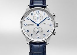 IWC Portuguese Chronograph IW371446 (2012) - Silver dial 40 mm Steel case