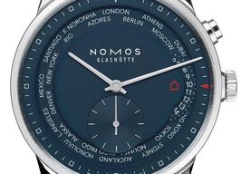 NOMOS Zürich Weltzeit 807 (2026) - Blauw wijzerplaat 40mm Staal