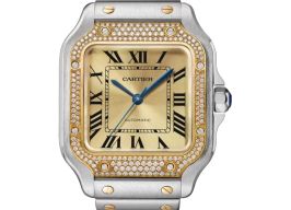 Cartier Santos W3SA0007 (2025) - Gold dial 42 mm Gold/Steel case
