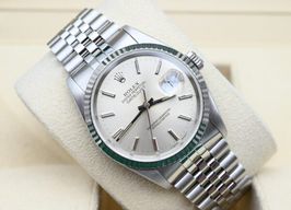 Rolex Datejust 36 16234 (1992) - Zilver wijzerplaat 36mm Staal