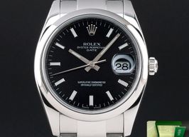 Rolex Oyster Perpetual Date 115200 (2008) - Black dial 34 mm Steel case
