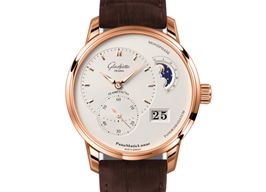 Glashütte Original PanoMaticLunar 1-90-02-45-35-62 (2024) - Silver dial 40 mm Rose Gold case