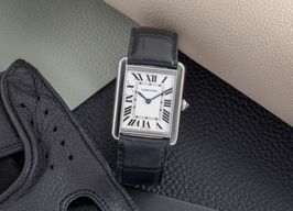 Cartier Tank Solo W1018355 (2008) - Silver dial 27 mm Steel case