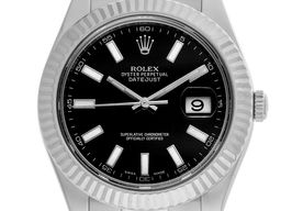 Rolex Datejust II 116334 (2014) - Black dial 41 mm Steel case