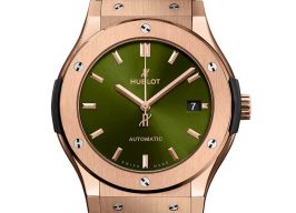 Hublot Classic Fusion 511.OX.8980.RX (2024) - Groen wijzerplaat 45mm Roségoud