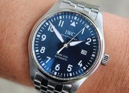 IWC Pilot Mark IW327004 (2017) - Blauw wijzerplaat 40mm Staal