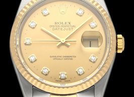 Rolex Datejust 36 16233G (2000) - Champagne dial 36 mm Gold/Steel case