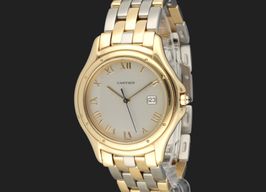 Cartier Cougar 116000R (2007) - Wit wijzerplaat 33mm Geelgoud