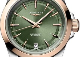 Longines Conquest L3.430.5.02.9 (2026) - Green dial 34 mm Gold/Steel case